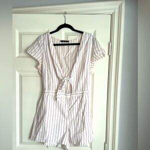 Abercrombie and Fitch Pinstripe Romper